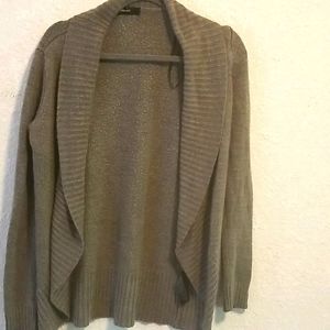 Grey cardigan sweater
